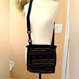 LeSportsSac bag crossbody black stripe